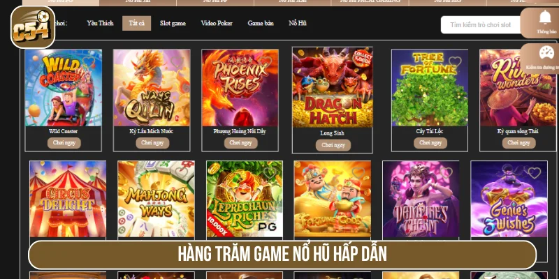 Game slot đa thể loại đổi thưởng cao 