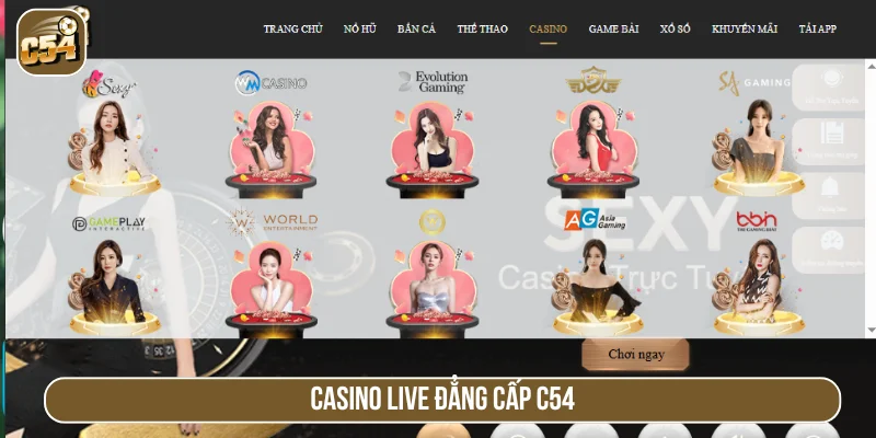 Kho casino liên kết nhiều nhà cung cấp lớn trên thế giới 