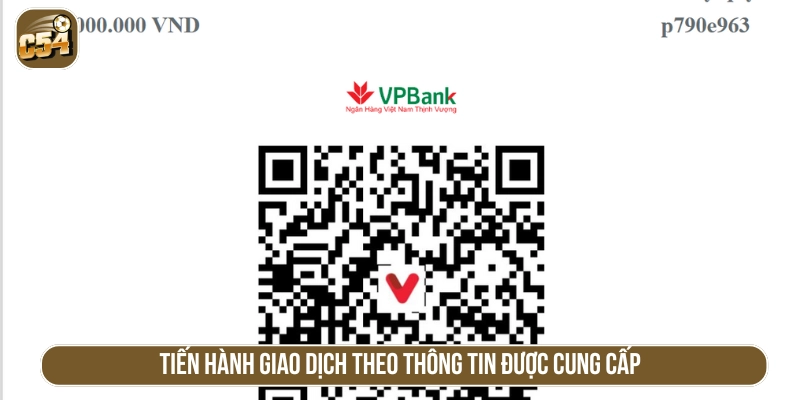 Lấy dữ liệu nhà cái cung cấp để chuyển khoản 