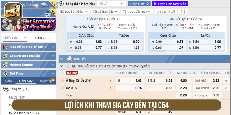 Lợi ích khi tham gia cày đêm tại C54