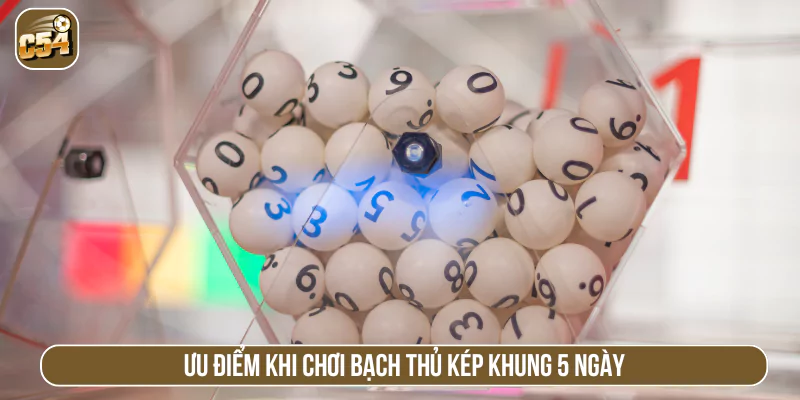 Ưu điểm khi chơi bạch thủ kép khung 5 ngày